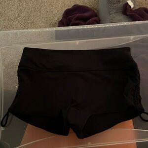 PINK black sport/bikini bottoms